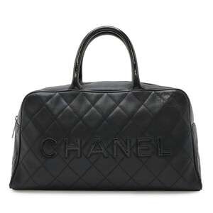 CHANEL Black Caviar Leather Bag